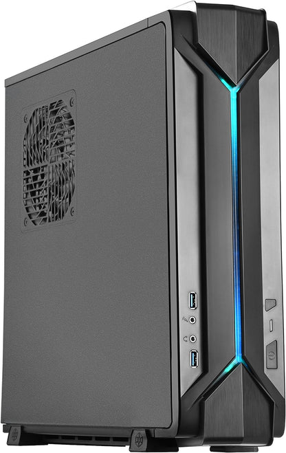 SilverStone Technology Gaming Slim Computer Case for Mini-Itx with Integrated RGB Lighting Cases (SST-RVZ03B-USA)