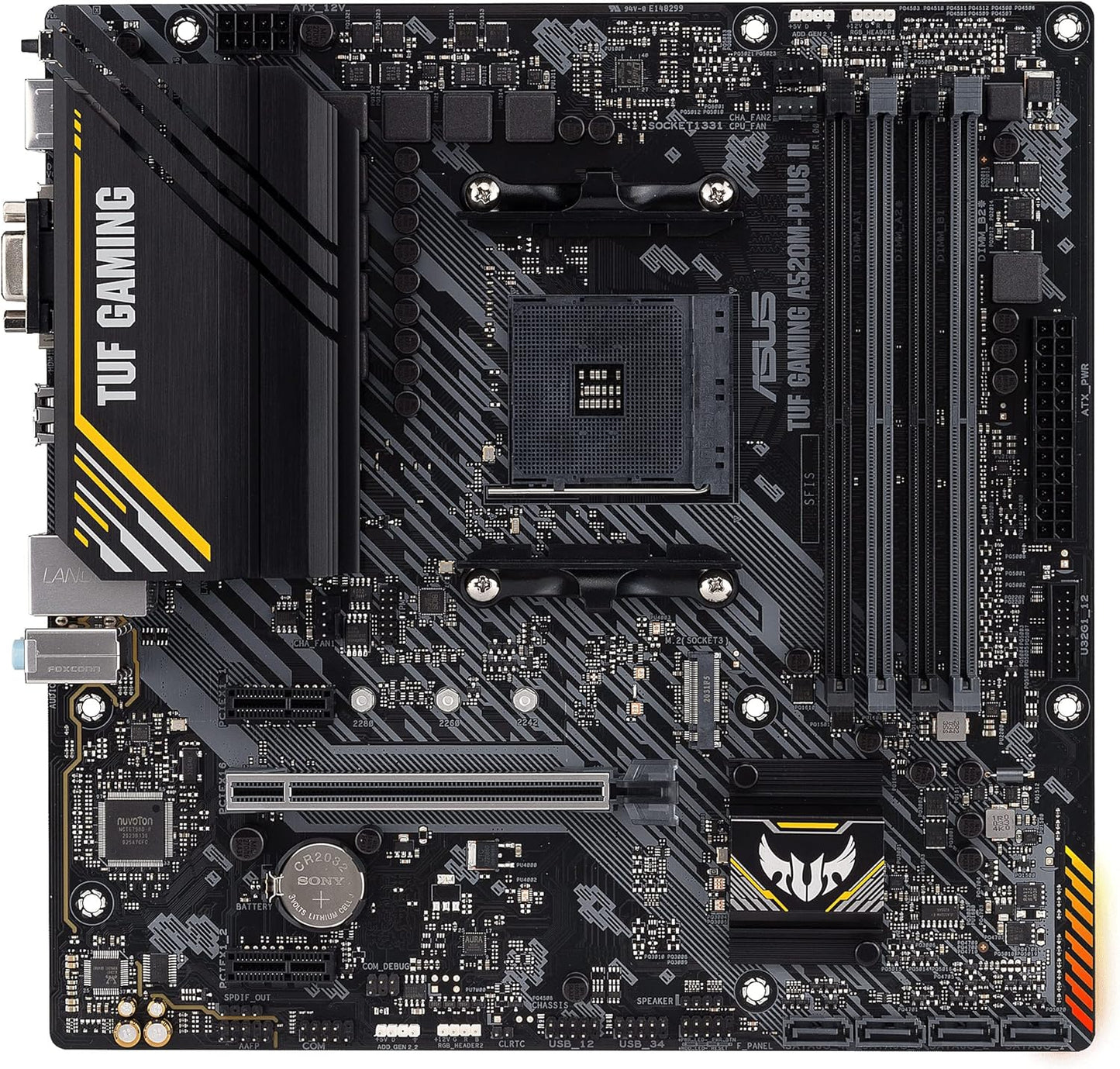 ASUS PRIME A320M-K (AMD A320) AM4 uATX motherboard with LED lighting, DDR4 3200MHz, 32Gb/s M.2, HDMI, SATA 6Gb/s, USB 3.0 - CaveHubs