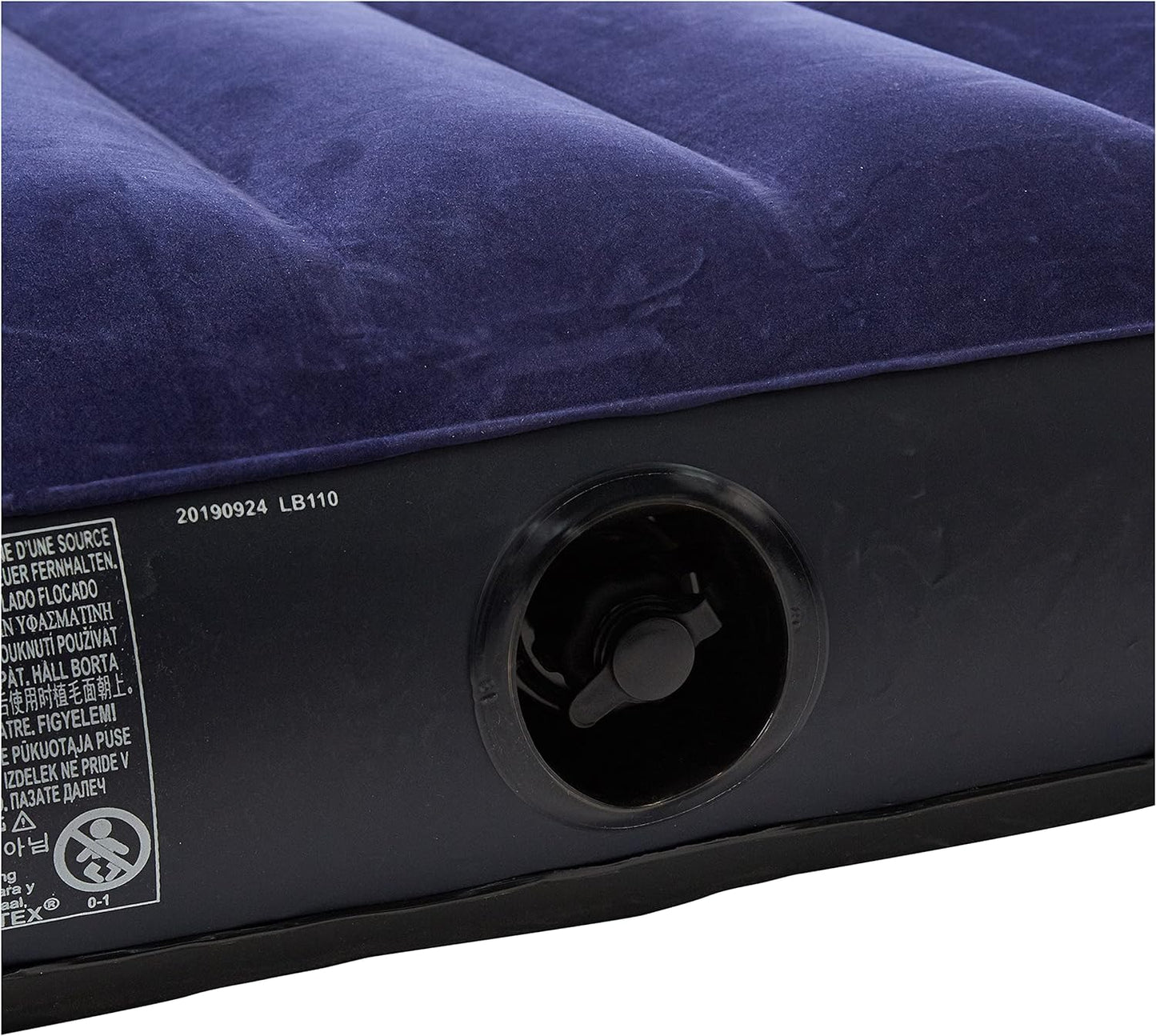 Intex Dura-Beam Series Classic Downy Airbed, Blue, Twin,64757