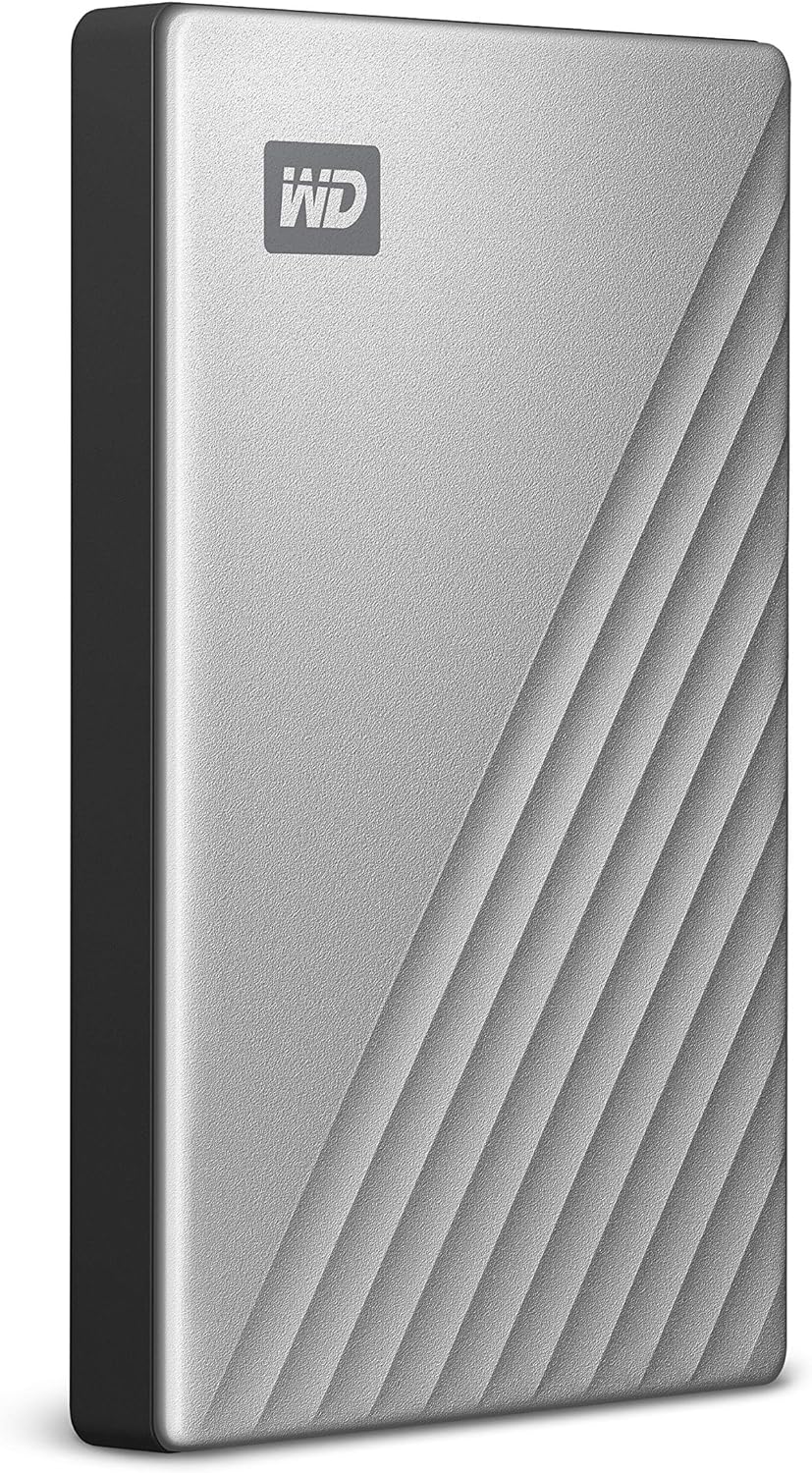 WD 4TB My Passport Ultra Silver Portable External Hard Drive HDD, USB-C and USB 3.1 Compatible - WDBFTM0040BSL-WESN