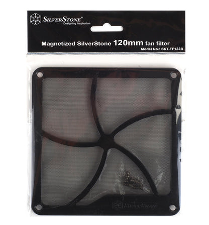 SilverStone Technology SST-FF121B Tek 120mm Ultra Fine Fan Filter with Magnet Cooling 2-Pack