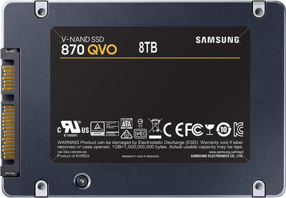 Samsung 870 QVO SSD 1TB SATA 2.5 Inch Internal Solid State Drive MZ-77Q1T0BW - CaveHubs