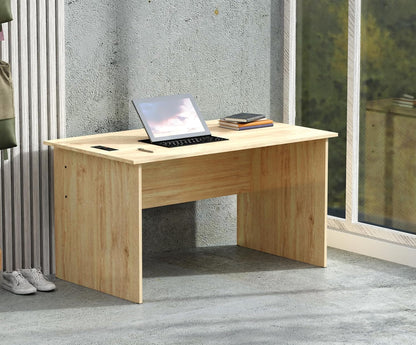 Mahmayi Writing Desk, MP1 160x80 Modern Wood Writing Table with Mobile Drawers - Versatile Corner Desk, Stylish and Functional Home Office Furniture - Oak (160cm With Drawer)