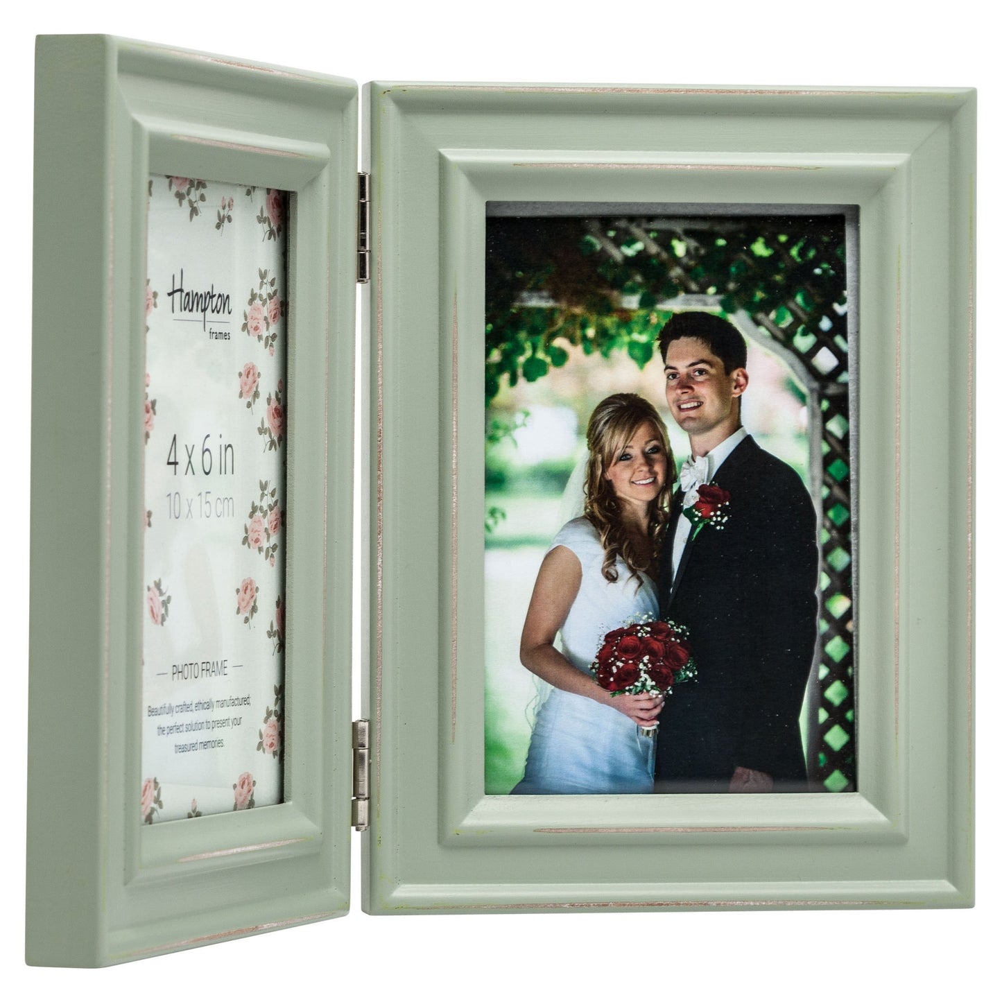 Hampton Frames NEW ENGLAND Solid Oak Wood Photo Frame (Double 5x7 (13x18cm)), natural