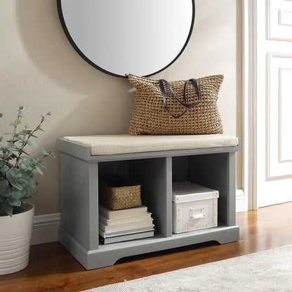 Crosley Furniture Anderson Entryway Storage Bench, White