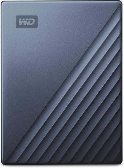 WD 4TB My Passport Ultra Silver Portable External Hard Drive HDD, USB-C and USB 3.1 Compatible - WDBFTM0040BSL-WESN