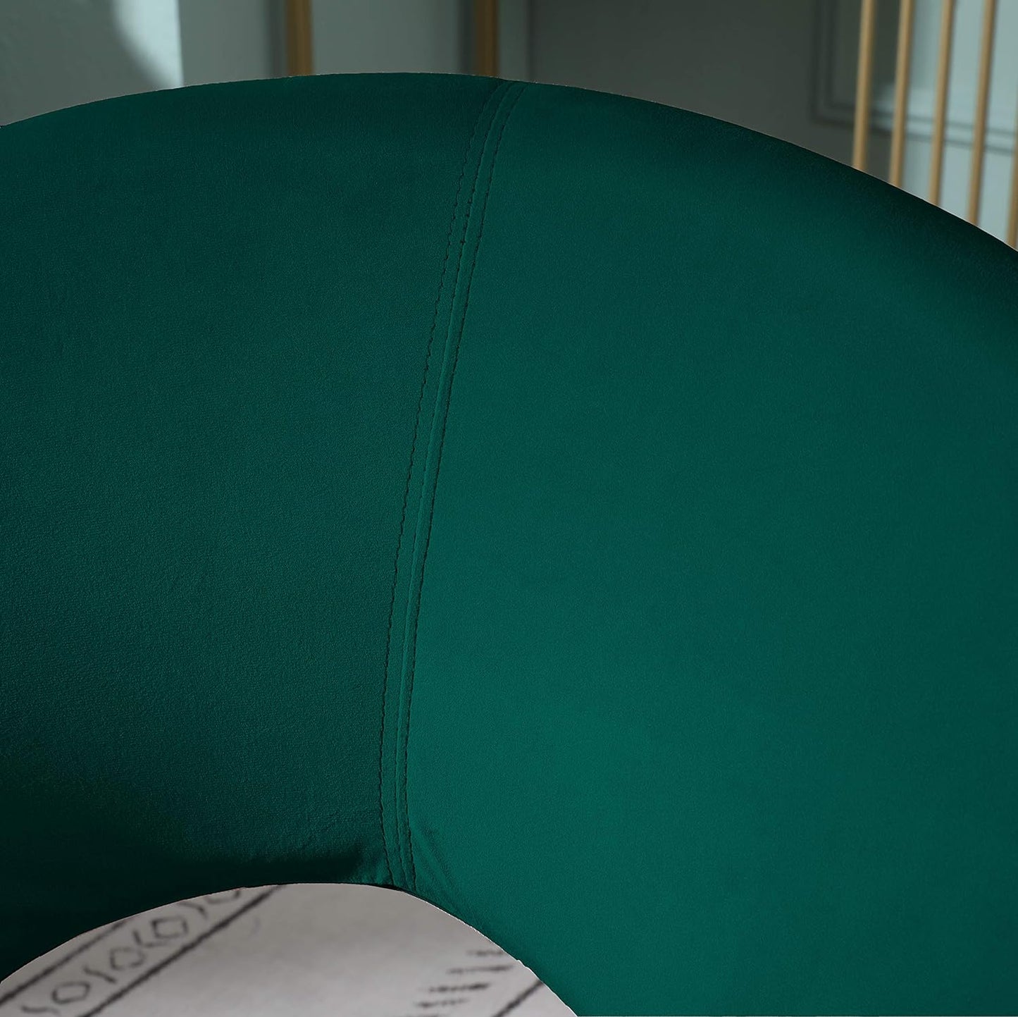 Roundhill Furniture Slatina Accent Chair with Gold Tone Finished Base, Green