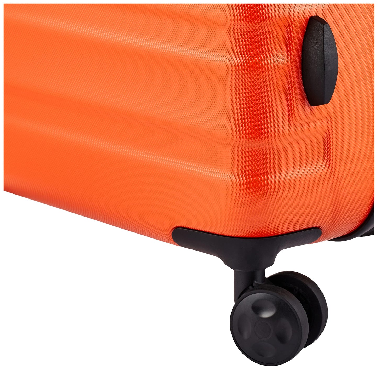 Amazon Basics 3-Piece Set Hardside Spinner- 20/24/28 Inch (50/60/71 cm) Material: ABS, Orange