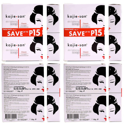 Kojie San 3 x 65G Kojie San Skin Kojic Acid Lightening Soap in Industry-leading Frustration Free Packaging