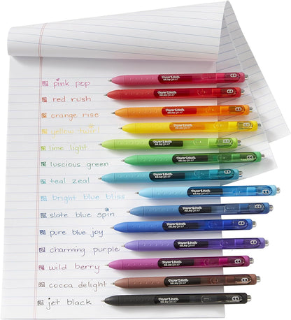 Paper Mate Inkjoy Gel Retractable Pen, 0.7Mm, Ink, Pack Of 14, Assorted (1951636)