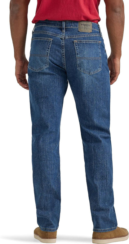 Wrangler mens Wrangler Authentics Men's Classic 5-Pocket Regular Fit Flex Jean Jeans