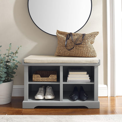 Crosley Furniture Anderson Entryway Storage Bench, White