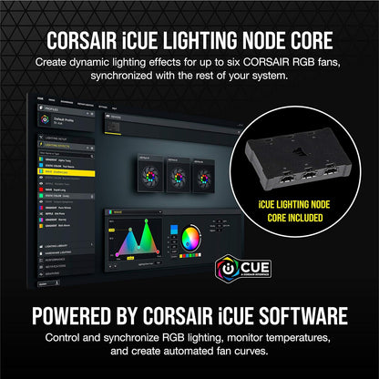 Corsair Cooling Fan SP Series SP120 RGB ELITE 120mm RGB LED Fan with AirGuide, Triple Pack