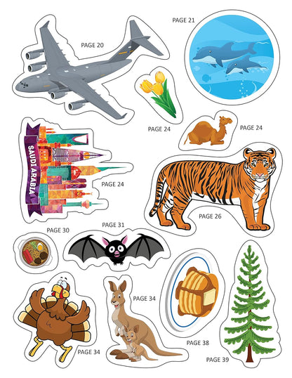 Explore the World Activity Book with Stickers and 3D Models