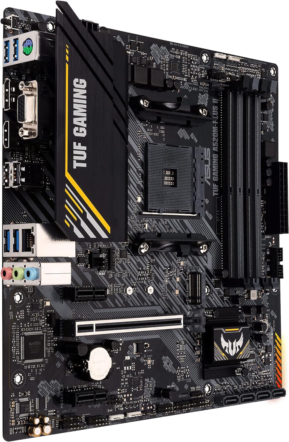 ASUS PRIME A320M-K (AMD A320) AM4 uATX motherboard with LED lighting, DDR4 3200MHz, 32Gb/s M.2, HDMI, SATA 6Gb/s, USB 3.0 - CaveHubs