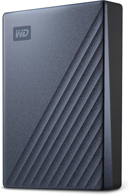 WD 4TB My Passport Ultra Silver Portable External Hard Drive HDD, USB-C and USB 3.1 Compatible - WDBFTM0040BSL-WESN