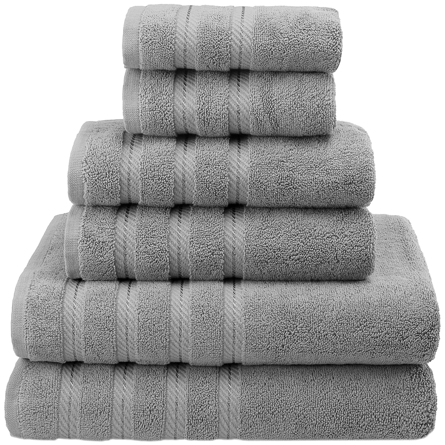 American Soft Linen Bath Linen Sets, 4 Pack Bath Linen Sets for Your Bathroom, Salem Luxury 100% Turkish Soft Twist Cotton, 13 x 13 inches Premium Quality Bath Linen Sets, Black