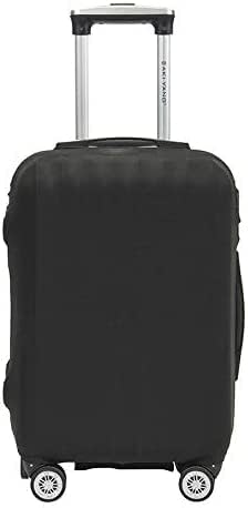 Homarket Travel Luggage Cover Suitcase Protector Fits 18-32 Inch Luggage and Washable Baggage Covers (L(26-28 inch luggage), Black)