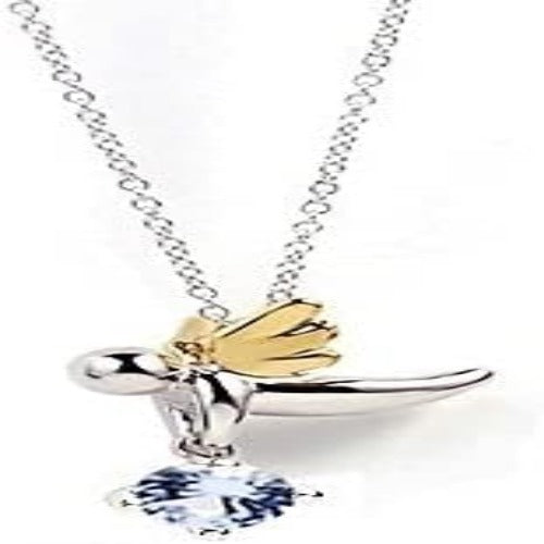 Angel Birthstone Handmade in Korea, Jewelry 925 Sterling Silver Necklace with Birthstone Pendant, Birthday Valentine’s Day Christmas Jewelry Gift for Women Girls