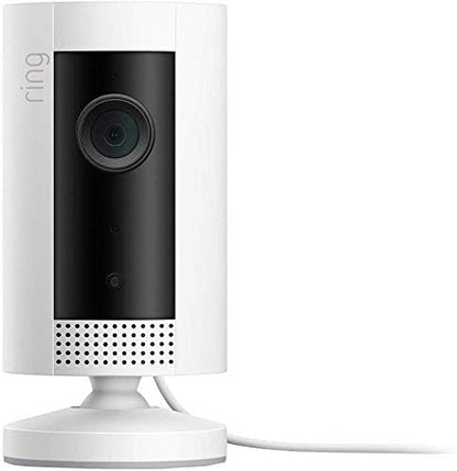 Ring Indoor Cam Plug-In by Amazon | Wi-Fi smart indoor home security camera, two-way talk, full HD live video motion detection, night vision | With 30-day free trial of Ring Protect Plan | Black