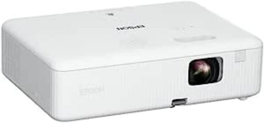 Epson CO-W01 WXGA Projector, 3LCD technology, 3,000 lumen brightness, 378inches screen size, White, Compact