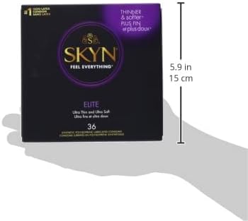 SKYN Elite – 36 Count – Ultra-Thin, Lubricated Latex-Free Condoms