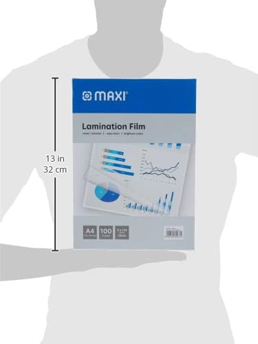 Maxi A4 Lamination Film 216 X 303 Mm 125 Mic, 100 Piece