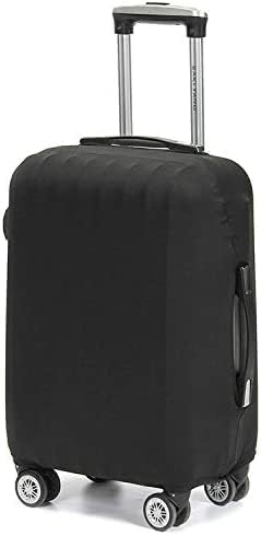 Homarket Travel Luggage Cover Suitcase Protector Fits 18-32 Inch Luggage and Washable Baggage Covers (L(26-28 inch luggage), Black)