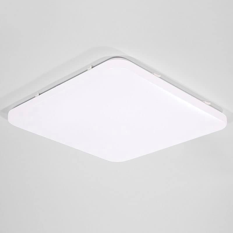 HUA QIANG WANG 3-Color Square LED Ceiling Light Fixture Modern Simple Full White Flush Mount Ceiling Lamp for Bedroom,Living Room,Dining Room