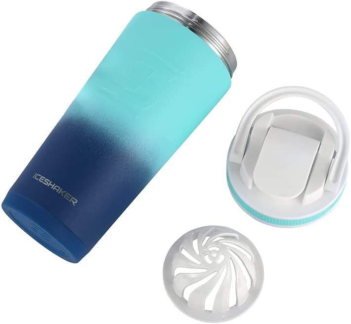 Ice Shaker 770ml Stainless Steel Insulated Water Bottle Protein Mixing Cup - Holds Ice for 30+ Hours As seen on Shark Tank