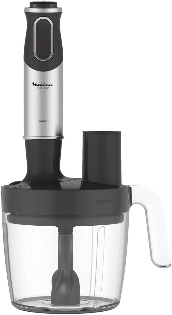 Moulinex Easy Chef Hand Blender with 800 ml Beaker, 450W, White, Plastic/Stainless Steel, DD451127