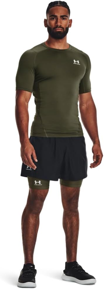 Under Armour mens Armour Heatgear Compression Short-sleeve T-shirt Short Sleeve