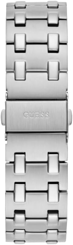 GUESS Silver-Tone Sunburst Analog Watch