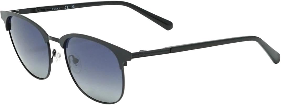 GUESS Mens GU0005202D54 UV PROTECTIVE SUNGLASSES , Matte Black, 54 mm