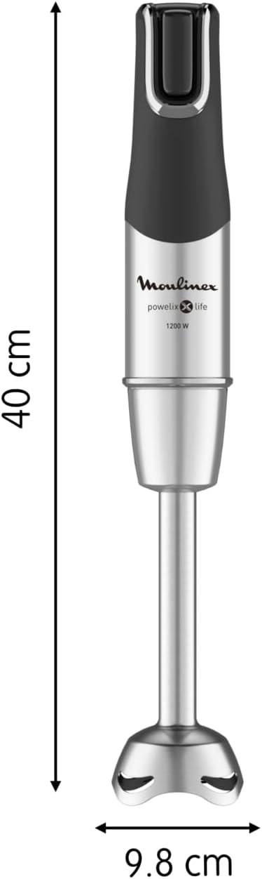 Moulinex Easy Chef Hand Blender with 800 ml Beaker, 450W, White, Plastic/Stainless Steel, DD451127