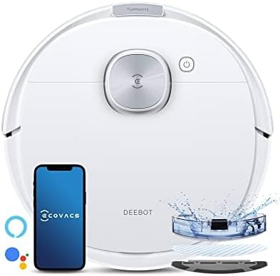 ECOVACS Robot Vacuum Cleaner and Mop DEEBOT N10, Powerful 4300Pa Suction, Up to 300 Minutes Runtime, dToF Navigation, Multi-Floor Mapping(1 Year Warranty by ECOVACS)