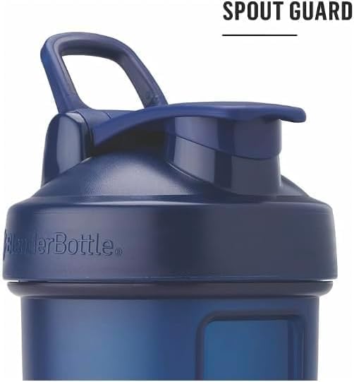 BlenderBottle Classic V2 Shaker Bottle Protein Shakes and Pre Workout, 28-Ounce, Ocean Blue + Straw