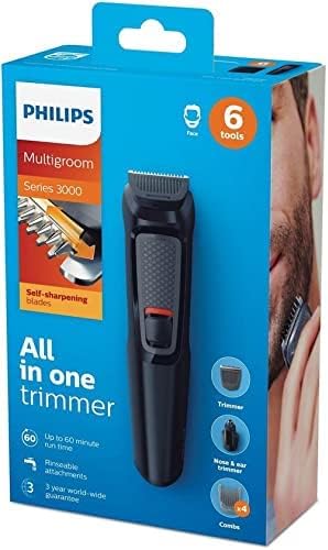 PHILIPS Multigroom series 9000 12-in-1, Face, Hair and Body MG9710/93, Silver Black & Green