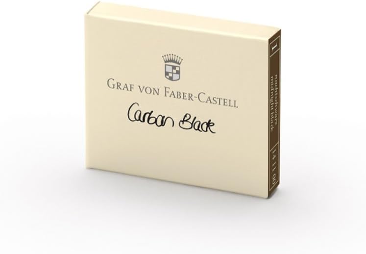 Graf von Faber-Castell Ink cartridges, Carbon Black 6X, 141100