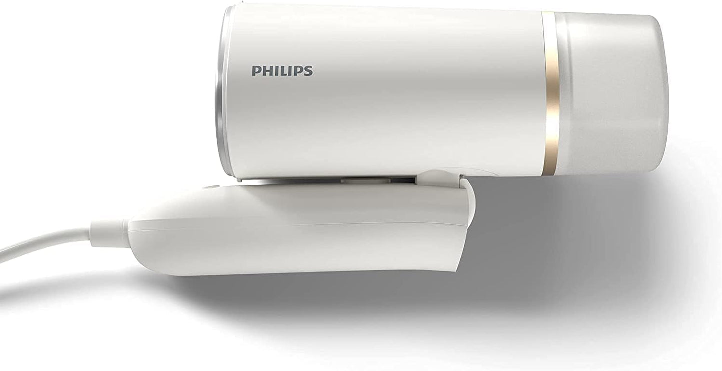 PHILIPS 3000 series Compact and foldable Handheld Steamer STH3020/16, White, UAE Version