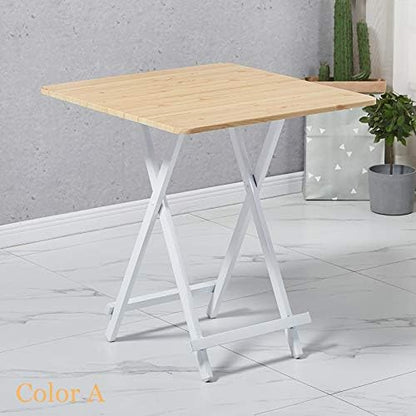 KH Multifunctional Folding Table,Wooden Square Table,Portable Camping Table,Dining table,Garden, Picnic,Coffee table (Color C)