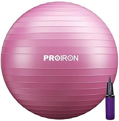 PROIRON Yoga Ball Anti-Burst Exercise Ball Chair with Quick Pump Slip Resistant Gym Ball Supports 500KG Balance Ball for Pilates Yoga Birthing Pregnancy Stability Gym Workout Training