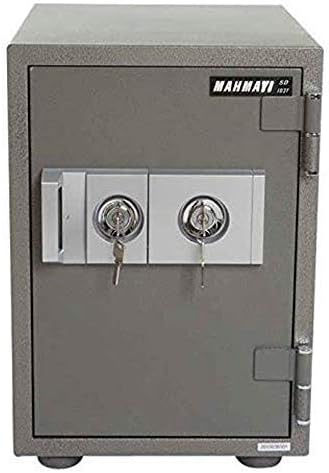 Mahmayi Secureplus 680-4Dk 4 Drawer Fire Filing Cabinet 222Kgs - Secure Steel Safe with Centralized Lock, Stylish Grey Finish for Office Use and Document Protection (4 Drawers, Key + Dial)