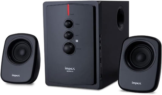 Impex 2.1 MUSIK-R HT 2103 40W Portable Multimedia Bluetooth Home theatre Speaker System with Digital Amplifier Subwoofer Full Function Remote Control MP3/WMA/FM Radio