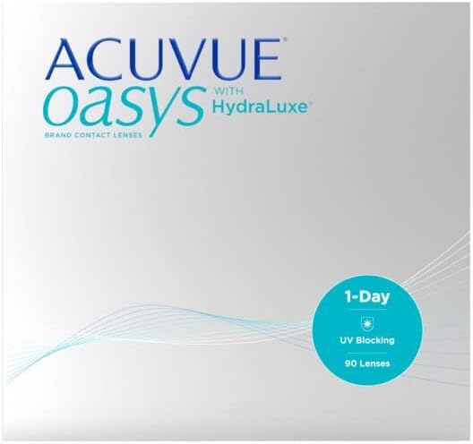 Acuvue One Day with Hydraclear Contact Lens, -2.5 Diopters, 14.3 mm, Pack of 90