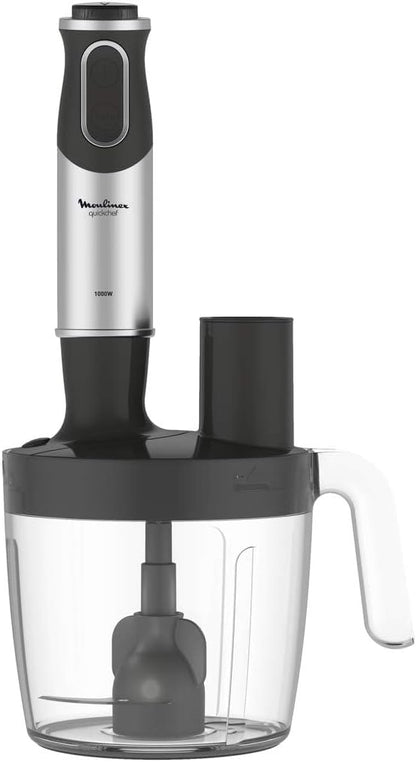 Moulinex Easy Chef Hand Blender with 800 ml Beaker, 450W, White, Plastic/Stainless Steel, DD451127