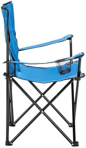 Egardenkart Camping Chair, Folding Camping Chairs for Adults with Armrests and Cup Holder and Carrying Bag, Lightweight Portable for Beach, Perfect for Caravan trips, BBQs, Garden, Picnic, (Red)