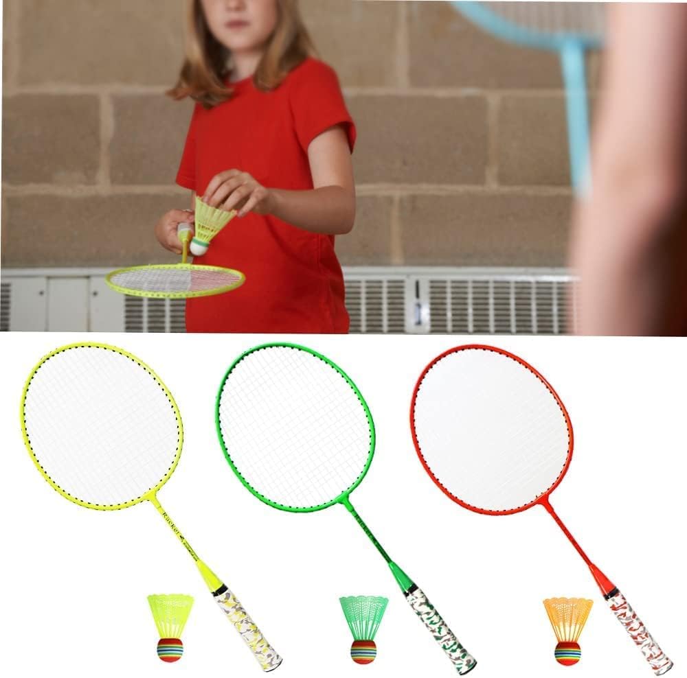 Kids Badminton Racket Set - Badminton Racket Set - 2 Person Backyard Youth Set with Badminton Balls for Kids Indoor Outdoor Sports (Includes 2 Rackets + 2 Badminton Balls)