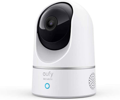 eufy Security Indoor Camema, 2K, Pan & Tilt 360° Horizontally and 100° Vertically, Indoor Security Camera, Wi-Fi Plug-in Camera, Human & Pet AI, Voice Assistant Compatibility, Motion Tracking