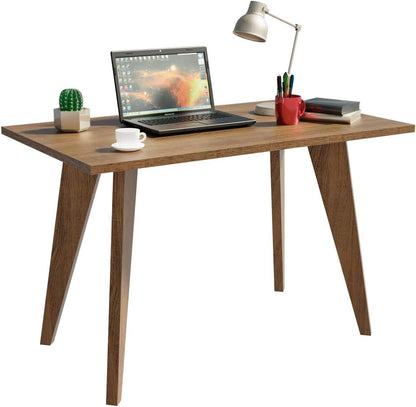 MADESA Compact Home Office Desk, Wood, 120 x 77 x 60 Cm - Brown